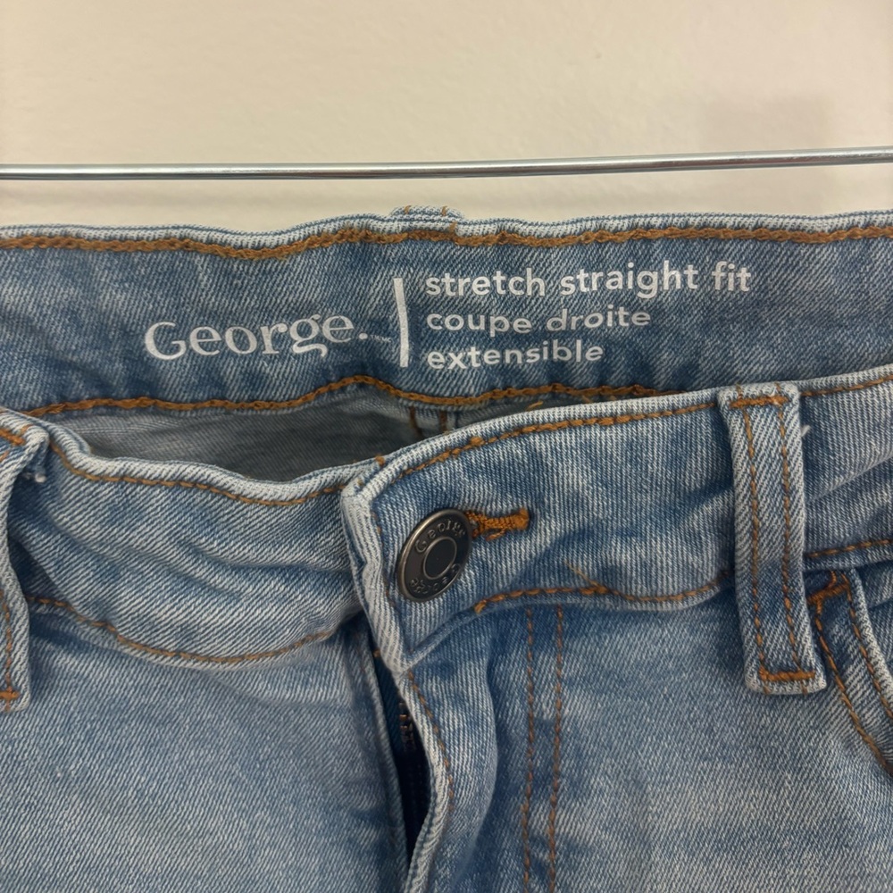 George Boys’ Denim Straight Jeans - Light Blue - Picture 2 of 3